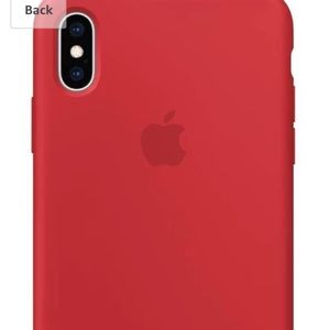 iPhone XS Max Silicone Case - Red